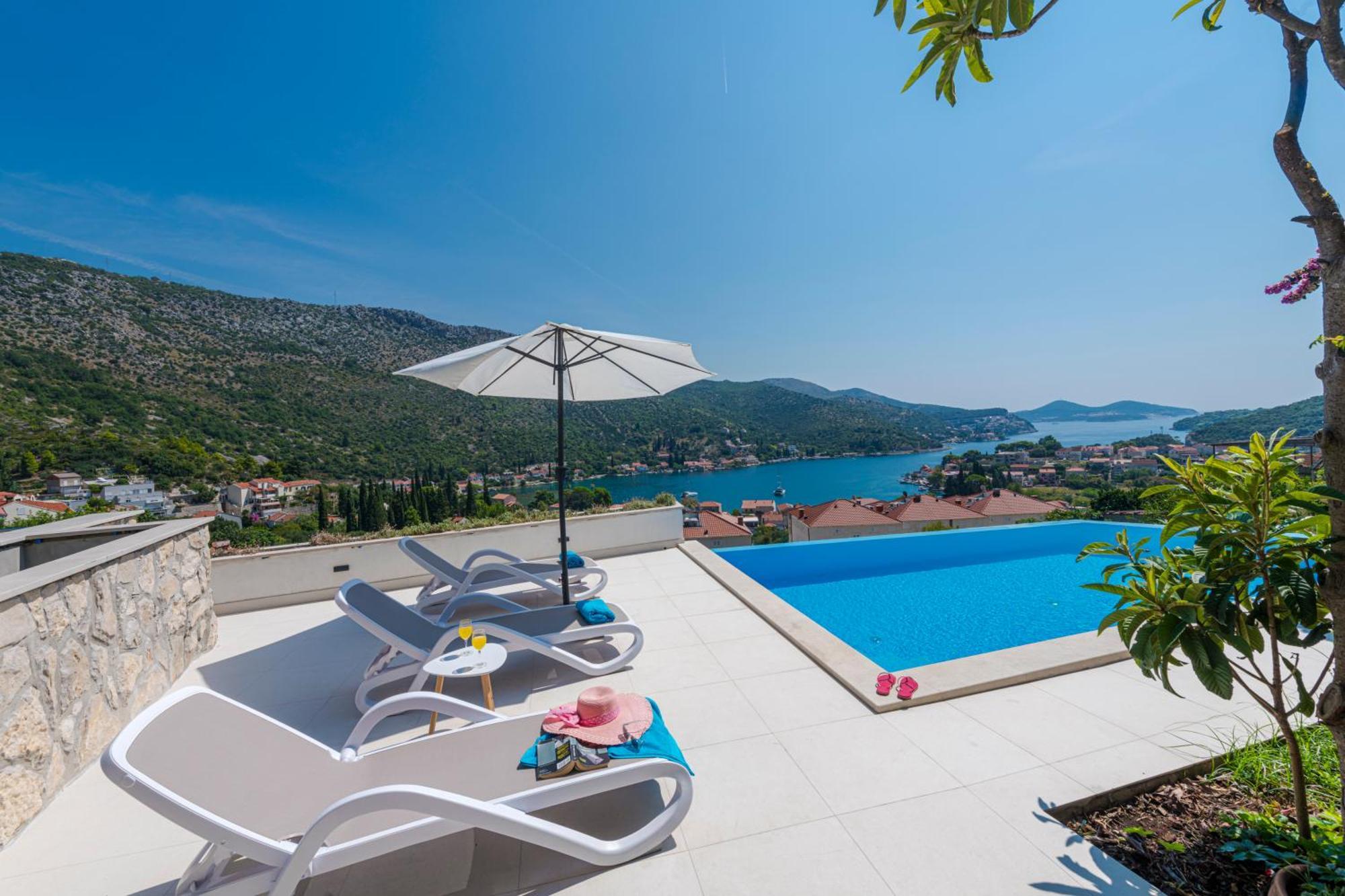 Villa Mardia- Sea View Infinity Pool Built 2023 Zaton  Eksteriør billede