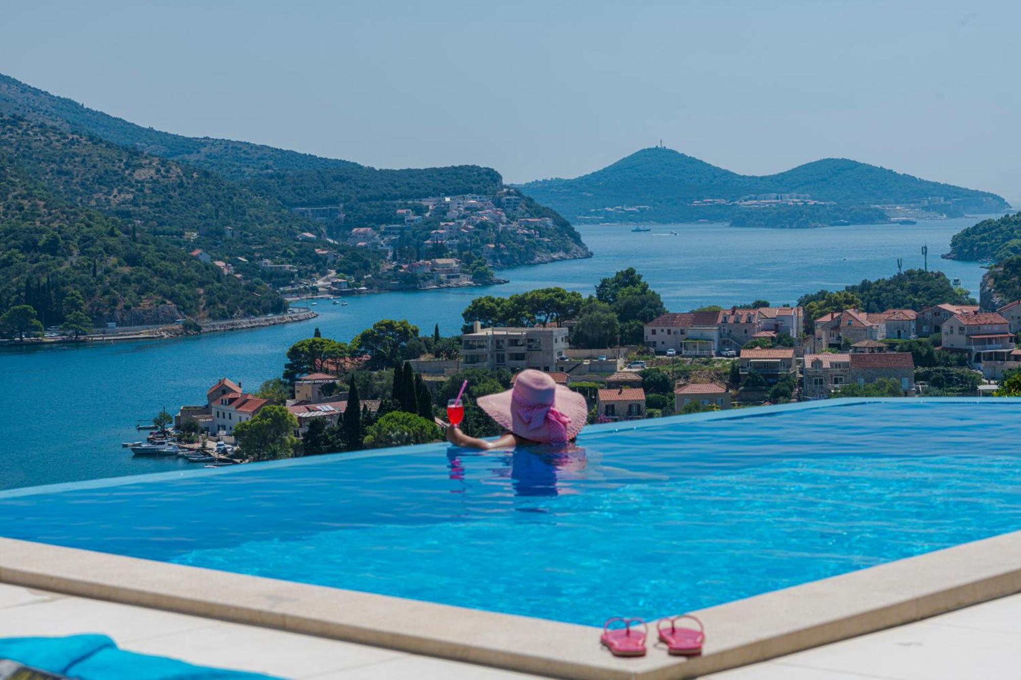 Villa Mardia- Sea View Infinity Pool Built 2023 Zaton  Eksteriør billede