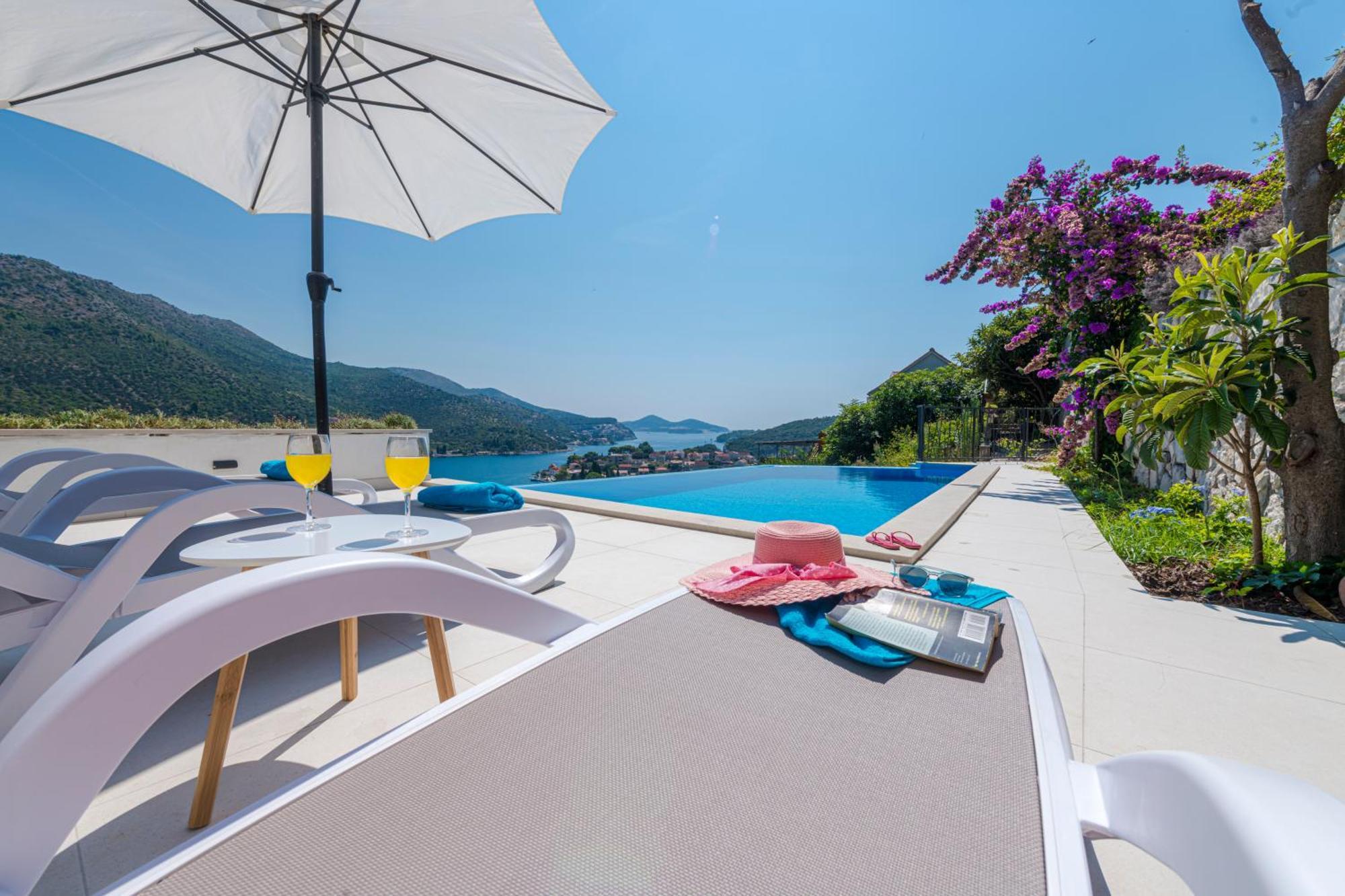 Villa Mardia- Sea View Infinity Pool Built 2023 Zaton  Eksteriør billede